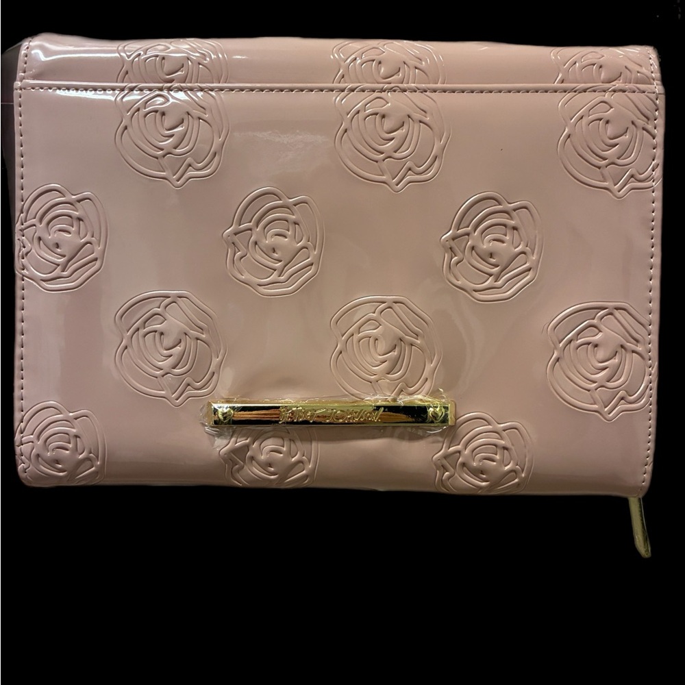 Betsey Johnson Pink Embossed Crossbody Bag - Picture 2 of 6